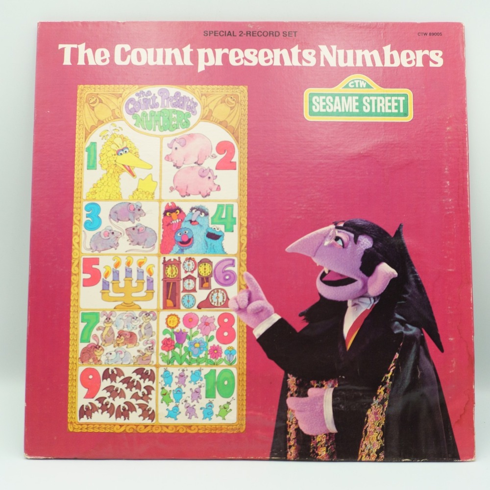 Sesame Street Record The Count Presents Numbers Vinyl Set 2 Vampire Jim Henson